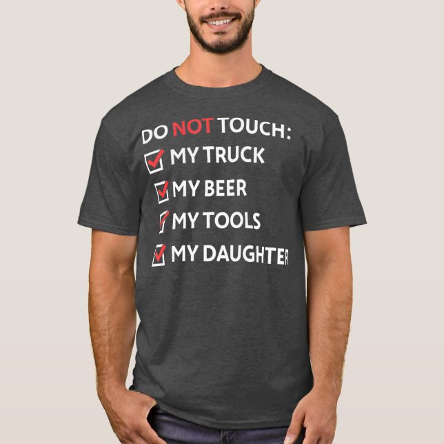 Do Not Touch  Funny Dad Christmas Gift from T Shirt (Framsida)