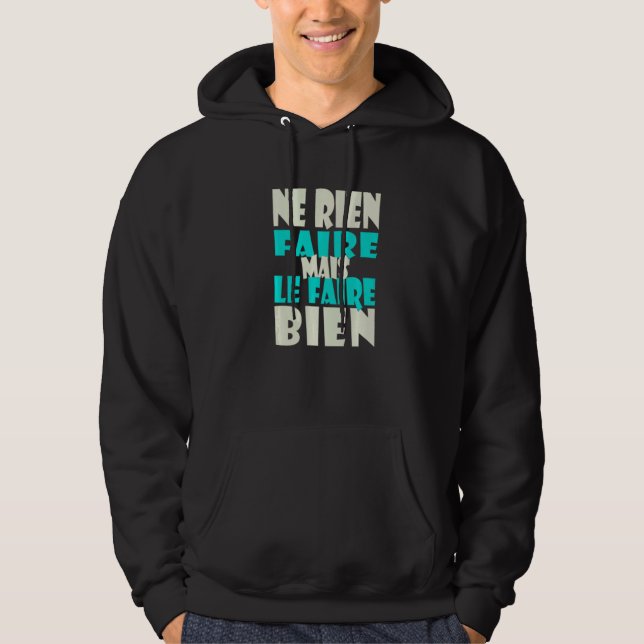Do nothing humour of feigning wildly sloth hoodie (Framsida)