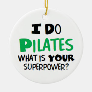 do pilates-kaffe mugg julgransprydnad keramik