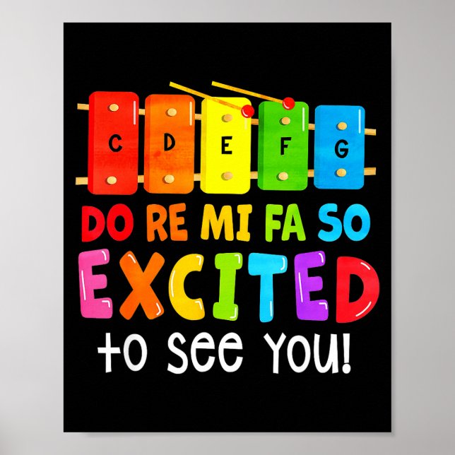 Do Re Mi Fa So Upphetsad Poster (Framsidan)