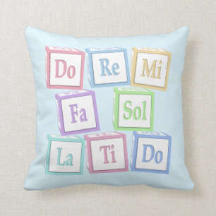 ’Do Re Mi’ Octave Solfeggio Musical Baby Block Kudde