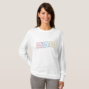 "Do Re Mi" Solfeggio Baby Blocks Music Education T Shirt
