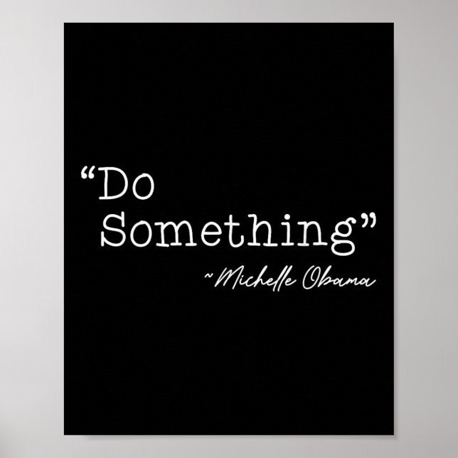 Do Soing Michelle Obama - Uni-vuxnor, Black, Small Poster (Framsidan)