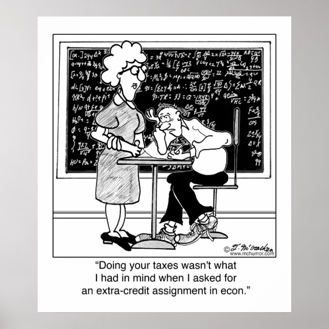 Do Teacher's Taxes for Extra Kredit Poster (Framsidan)