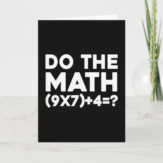 Do The Math 67 Meme 1  Kort (Framsida)