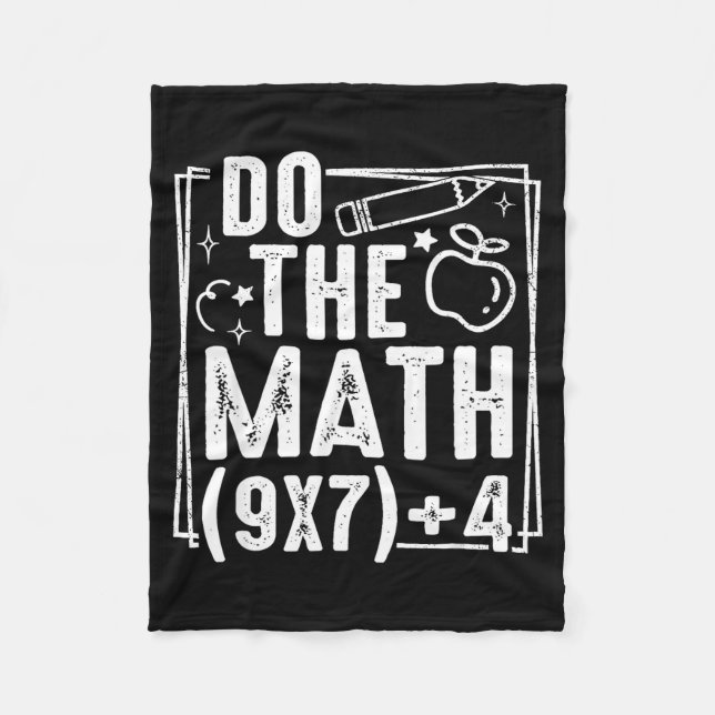 Do The Math 67 Meme 6 7 Funny Six Seven Women  Fleecefilt (Framsidan)