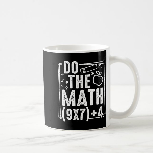 Do The Math 67 Meme 6 7 Funny Six Seven Women  Kaffemugg (Höger)
