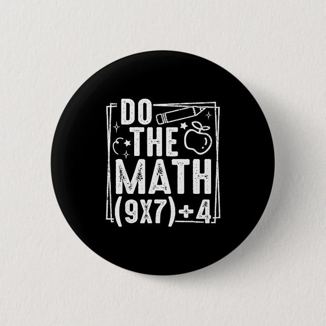Do The Math 67 Meme 6 7 Funny Six Seven Women  Knapp (Framsida)
