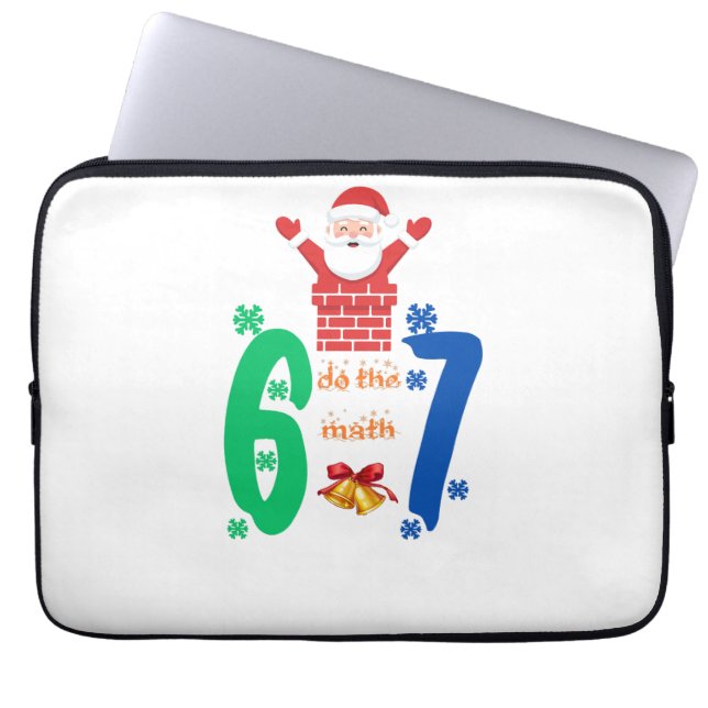 Do The Math 67 Meme Christmas Laptop Fodral (Framsidan)
