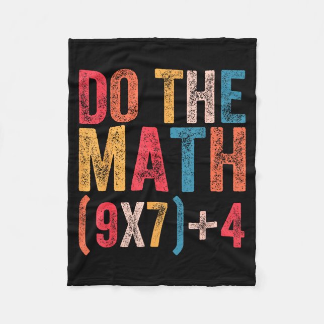Do The Math 67 Meme Funny 6 7 Six Seven Men Women  Fleecefilt (Framsidan)