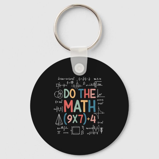 Do The Math 67 Meme Funny Six Seven Math Teacher M Nyckelring (Framsida)