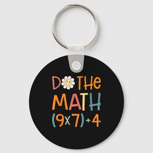 Do The Math 67 Meme Funny Six Seven Math Teacher S Nyckelring (Framsida)