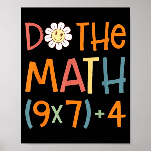 Do The Math 67 Meme Funny Six Seven Math Teacher S Poster (Framsidan)