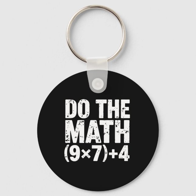 Do The Math 67 Meme Funny Six Seven Teacher  Nyckelring (Framsida)