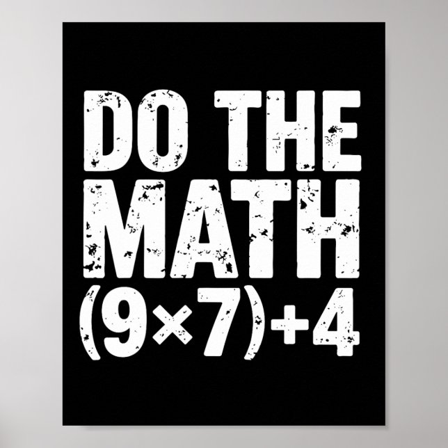 Do The Math 67 Meme Funny Six Seven Teacher  Poster (Framsidan)
