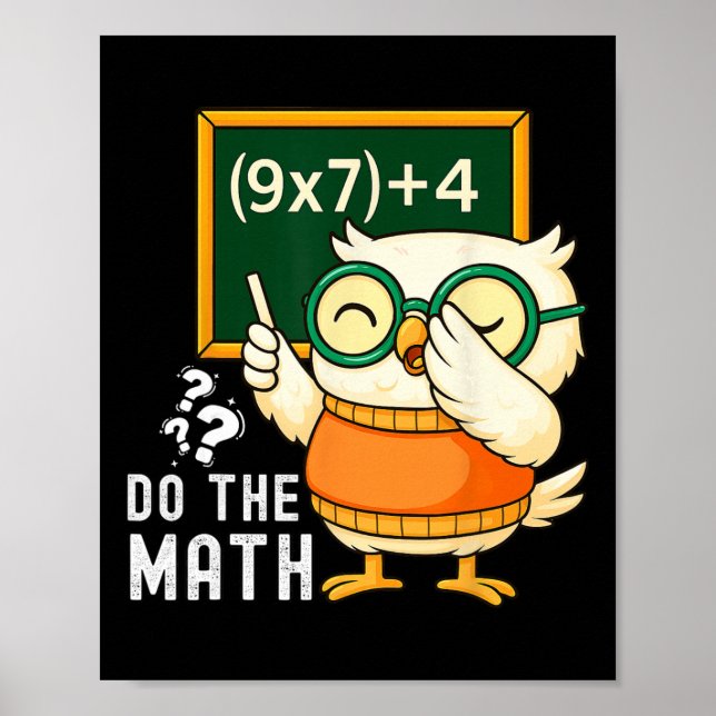 Do The Math 67 Meme Funny Six Seven Teacher Studen Poster (Framsidan)