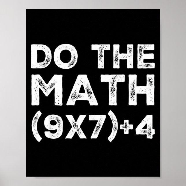 Do The Math 67 Meme Funny Six Seven Teacher Studen Poster (Framsidan)