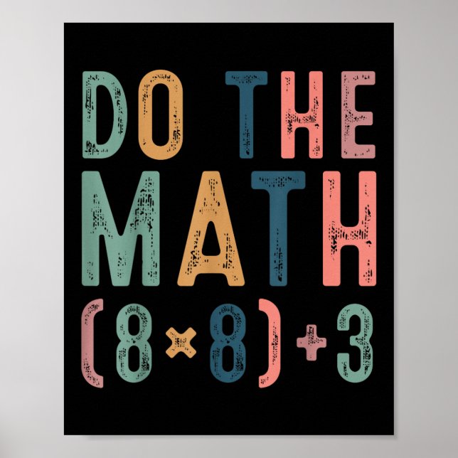 Do The Math 67 Meme Funny Six Seven Teacher Women  Poster (Framsidan)