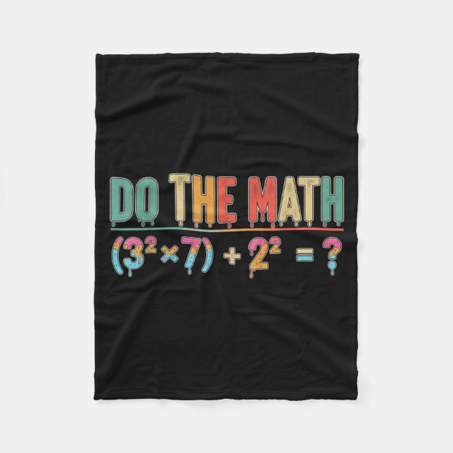 Do The Math 67 Meme Funny Teacher Six Seven Men Wo Fleecefilt (Framsidan)