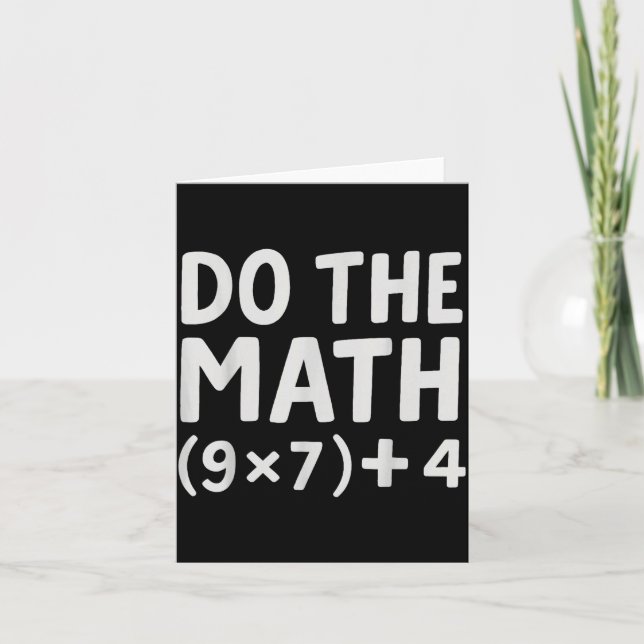 Do The Math 67 Meme  Kort (Framsida)
