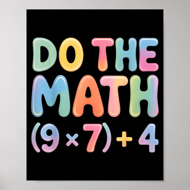 Do The Math 67 Six Seven 6 7  Poster (Framsidan)