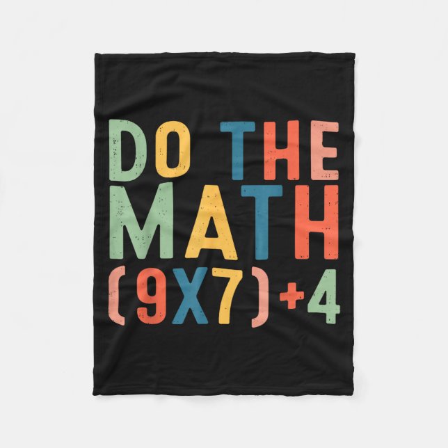 Do The Math 67 Six Seven Meme Teacher Student Men  Fleecefilt (Framsidan)