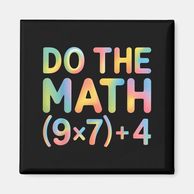 Do The Math Equation Thanksgiving Teacher 67 Six S Magnet (Framsidan)