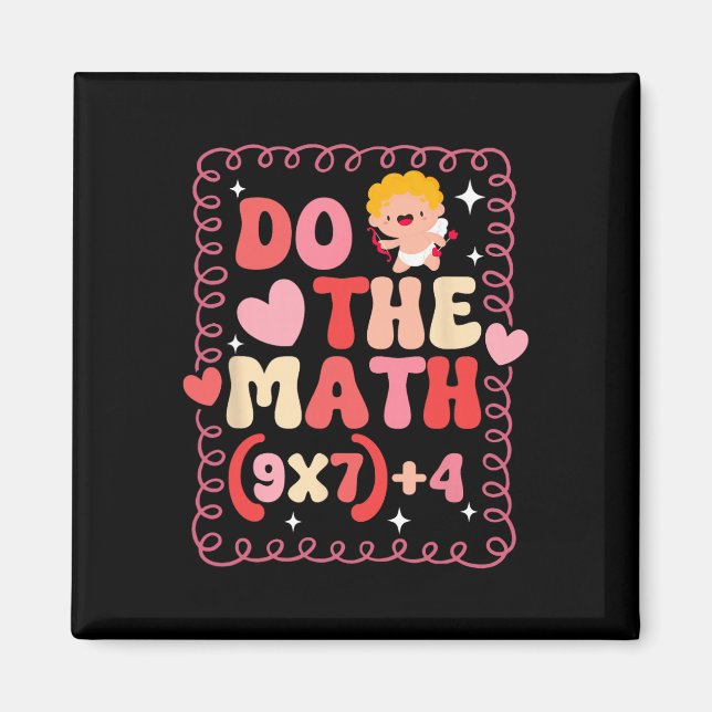 Do The Math Equation Valentine's Day Math Teacher  Magnet (Framsidan)