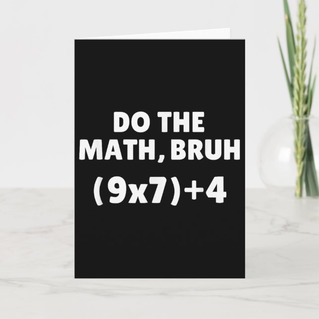 Do The Math Meme 67  Kort (Framsida)
