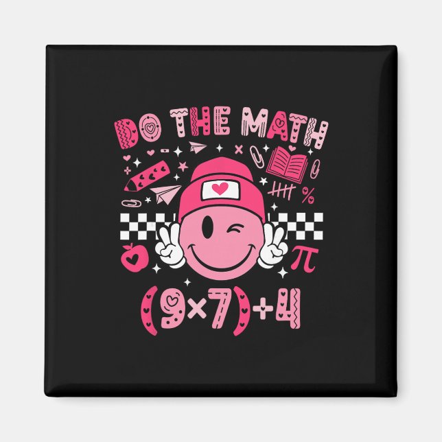 Do The Math Six Seven 76 Meme Valentine's Day Math Magnet (Framsidan)