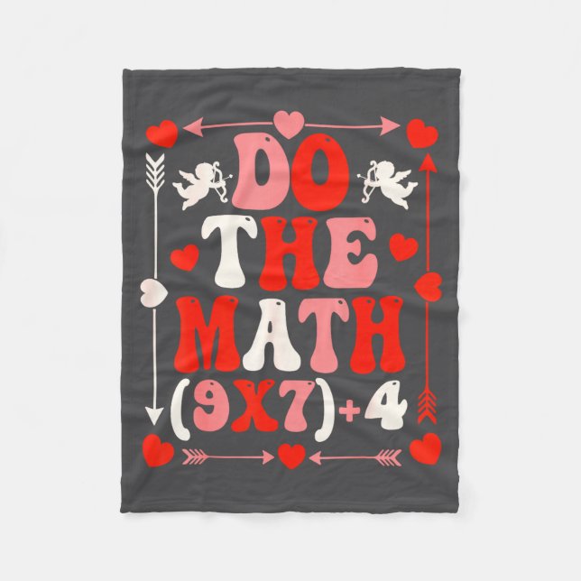 Do The Math Teacher 67 Meme Six Seven Valentine's  Fleecefilt (Framsidan)