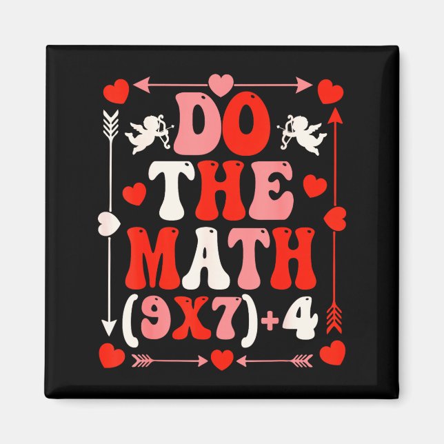 Do The Math Teacher 67 Meme Six Seven Valentine's  Magnet (Framsidan)