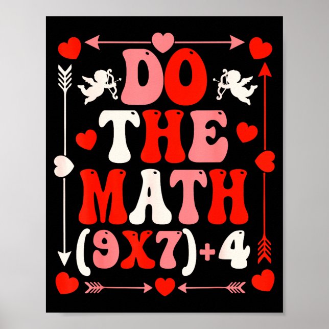 Do The Math Teacher 67 Meme Six Seven Valentine's  Poster (Framsidan)