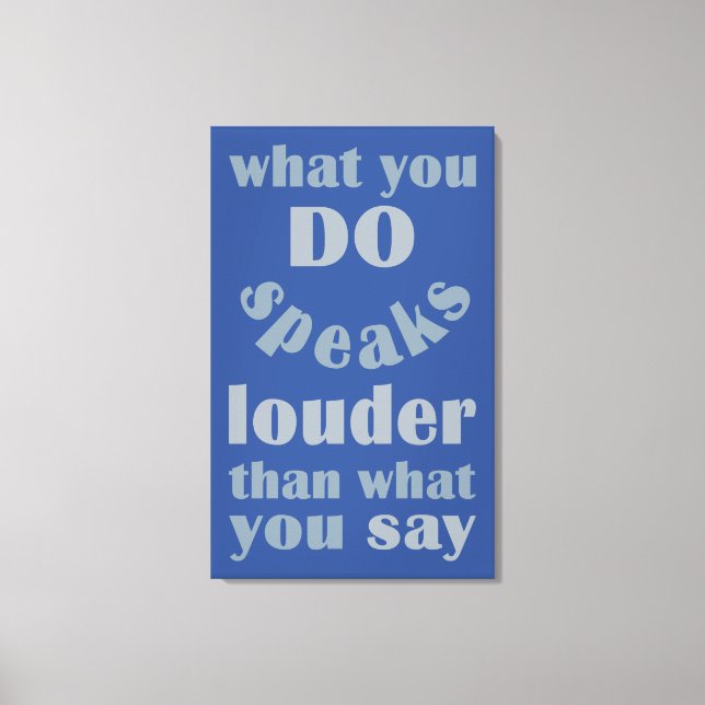 Do vs Säg anpassningsbar-kanvastryck Canvastryck (Framsida)