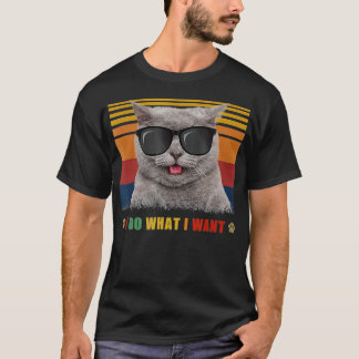 Do What I Want Vintage Black Cat Red Cup Funny My  T Shirt