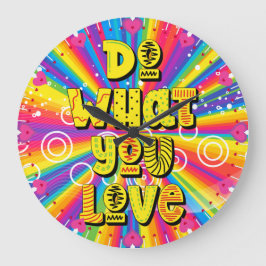 Do what you love! Motivational Stor Klocka