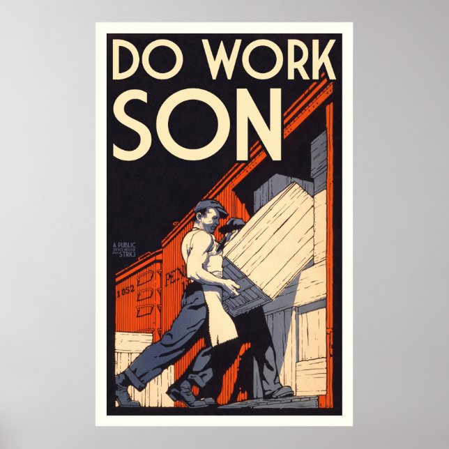 do work son poster (Framsidan)
