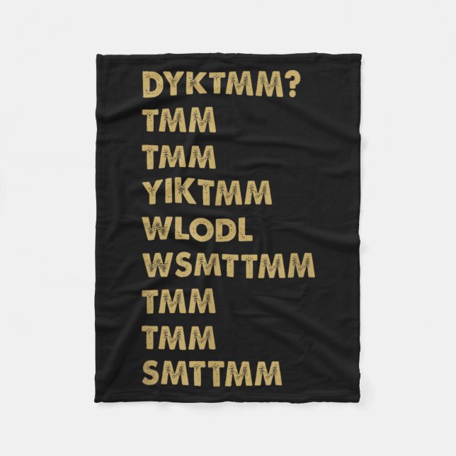 Do You Know The Muffin Man_ Dyktmm_ Funny Nostalgi Fleecefilt (Framsidan)