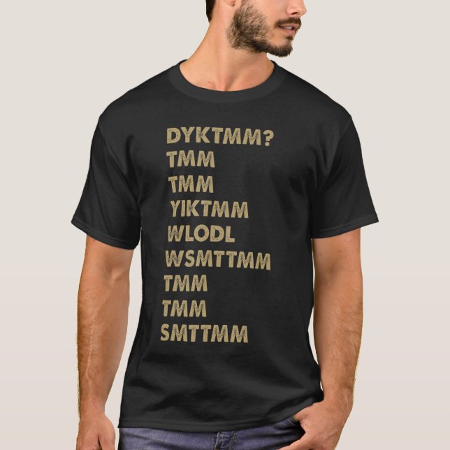 Do You Know The Muffin Man DYKTMM Funny Nostalgic  T Shirt (Framsida)