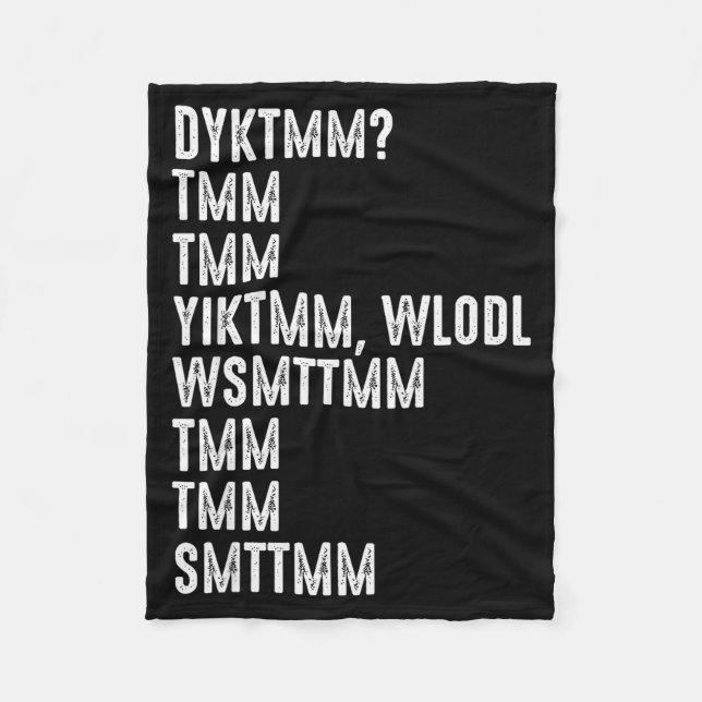 Do You Know The Muffin Man Dyktmm Funny Quote  Fleecefilt (Framsidan)