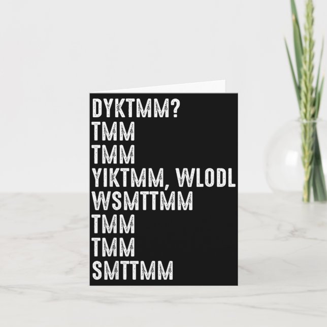 Do You Know The Muffin Man Dyktmm Funny Quote  Kort (Framsida)