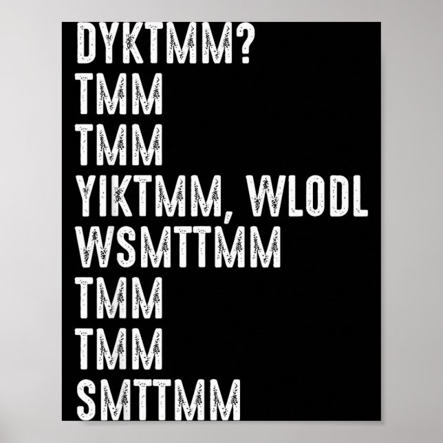 Do You Know The Muffin Man Dyktmm Funny Quote  Poster (Framsidan)