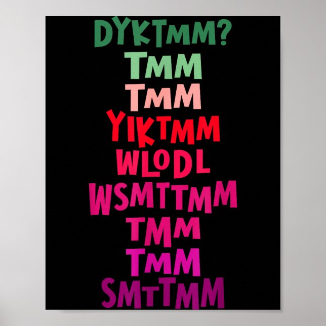 Do You Know The Muffin Man Dyktmm Nostalgia Funny  Poster (Framsidan)
