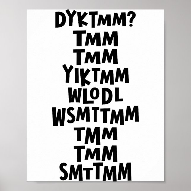 Do You Know The Muffin Man Dyktmm Nostalgia Funny  Poster (Framsidan)