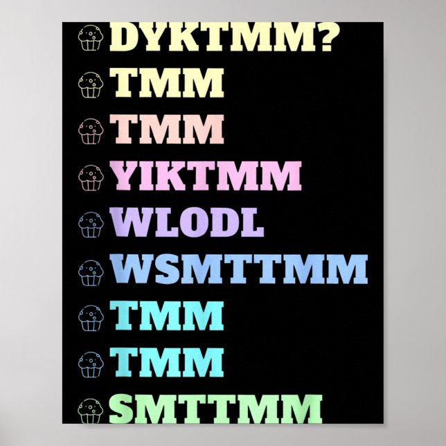 Do You Know The Muffin Man Dyktmm Nostalgia Funny  Poster (Framsidan)