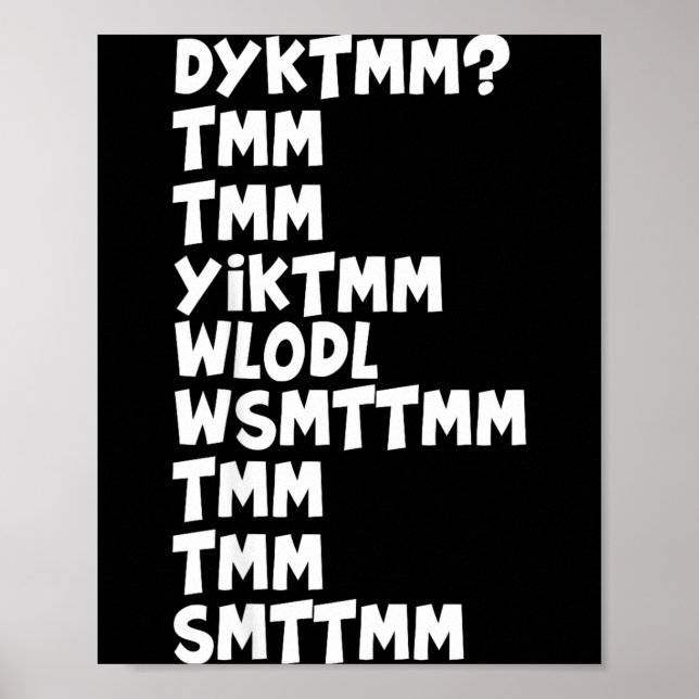 Do You Know The Muffin Man Dyktmm Nostalgia Funny  Poster (Framsidan)