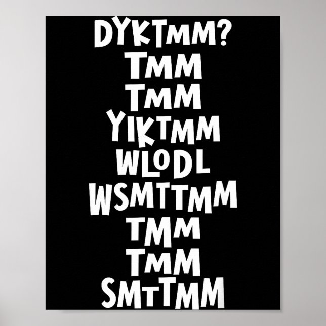 Do You Know The Muffin Man Dyktmm Nostalgia Funny  Poster (Framsidan)