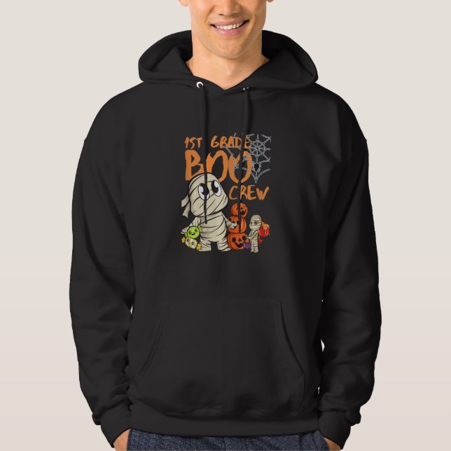 Do You Like Mummy This 1st Grade Boo Crew Hallowee Hoodie (Framsida)