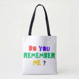 DO YOU REMEMBER ME Denim Jacket Tote Bag Tygkasse