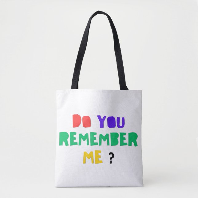 DO YOU REMEMBER ME Denim Jacket Tote Bag Tygkasse (Framsida)